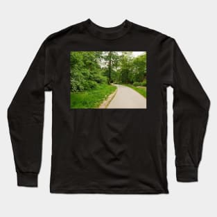 Curved path in valley garden Long Sleeve T-Shirt